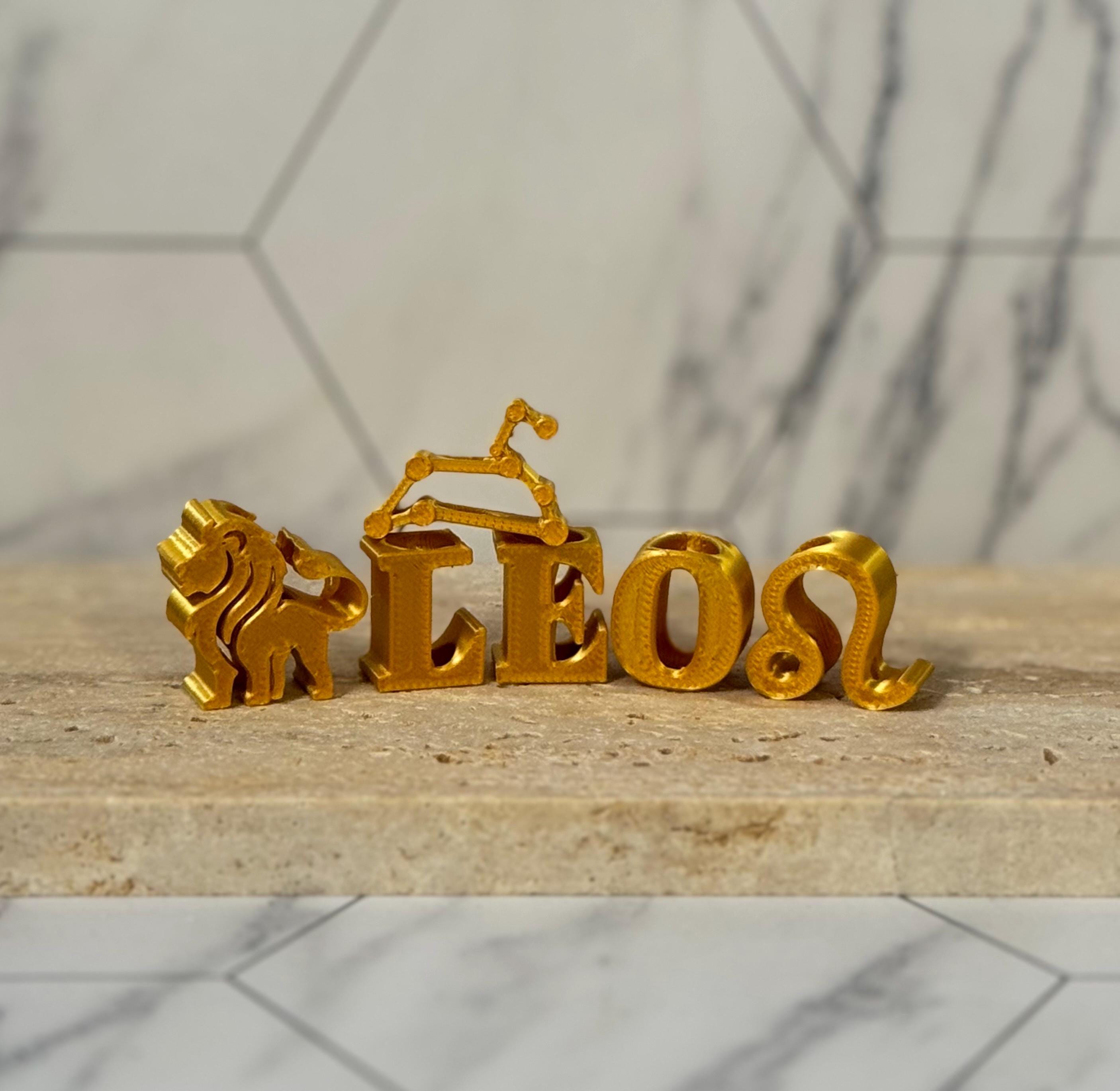 Leo Zodiac Loc Beads