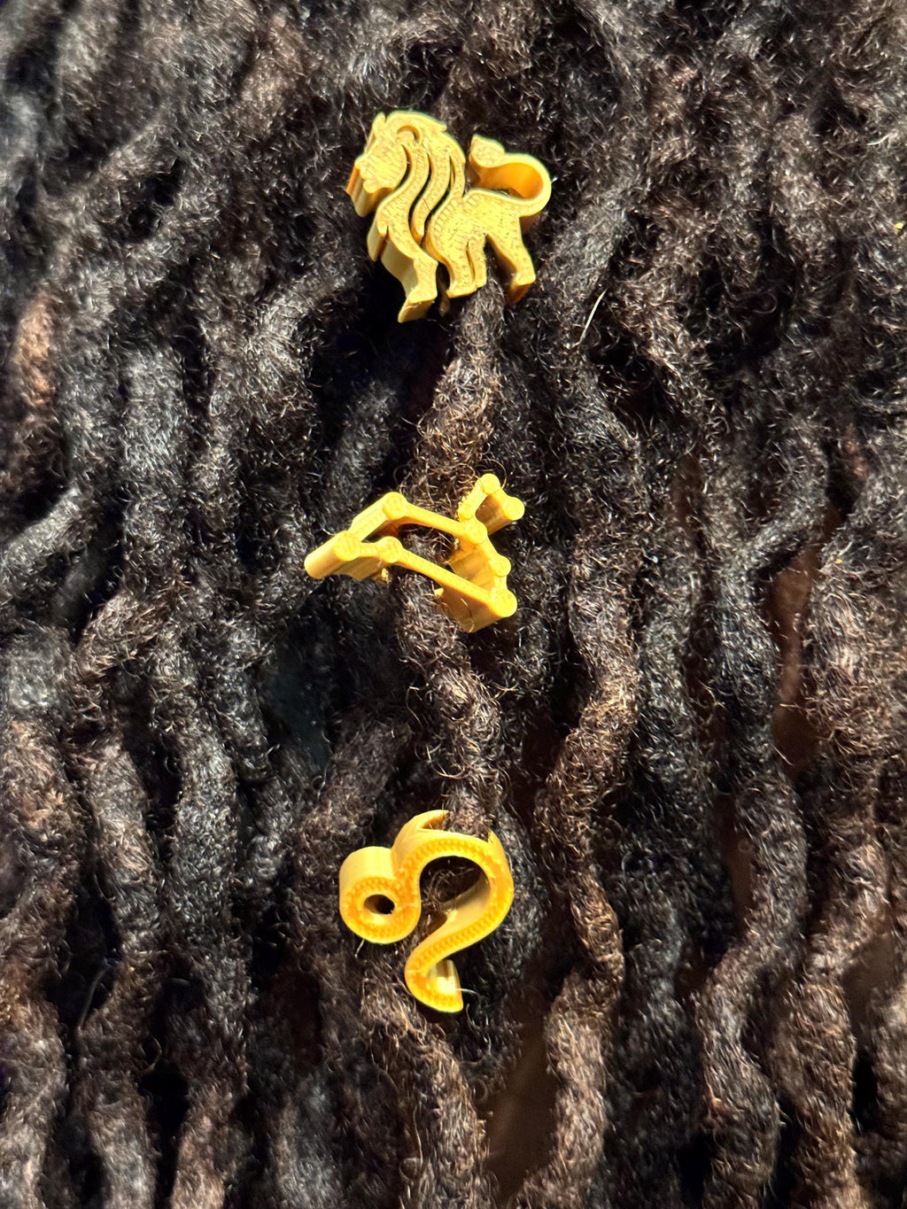 Leo Zodiac Loc Beads